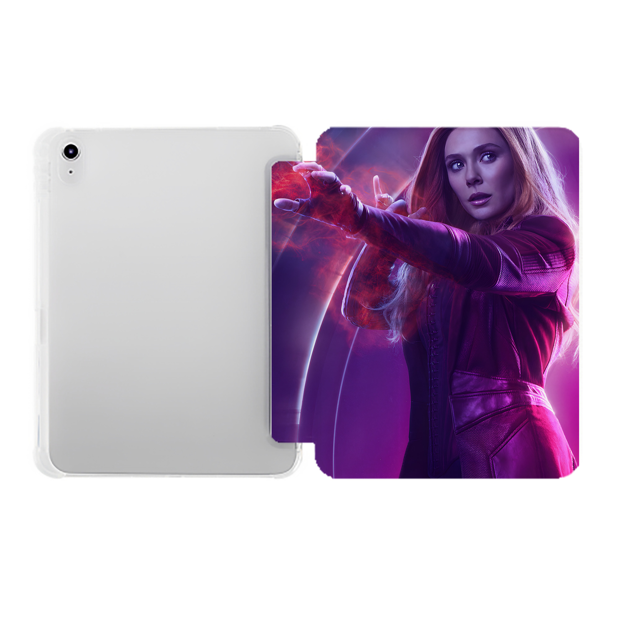 （画像用） アベンジャーズ The Avengers IPad ケース ペン収納付き 三つ折りスタンド PUレザー×シリコン 対応機種9.5/10.5/10.9インチ